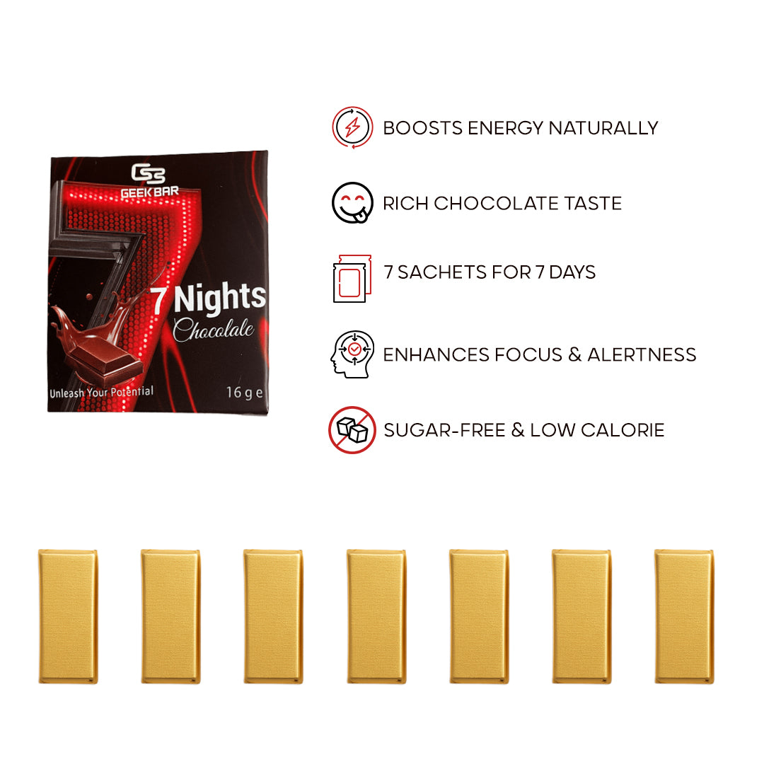 7 Nights Chocolate – Natural Energy Support. Unmatched Flavor